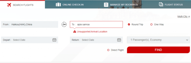 Cheap flights from melbourne to apia samoa