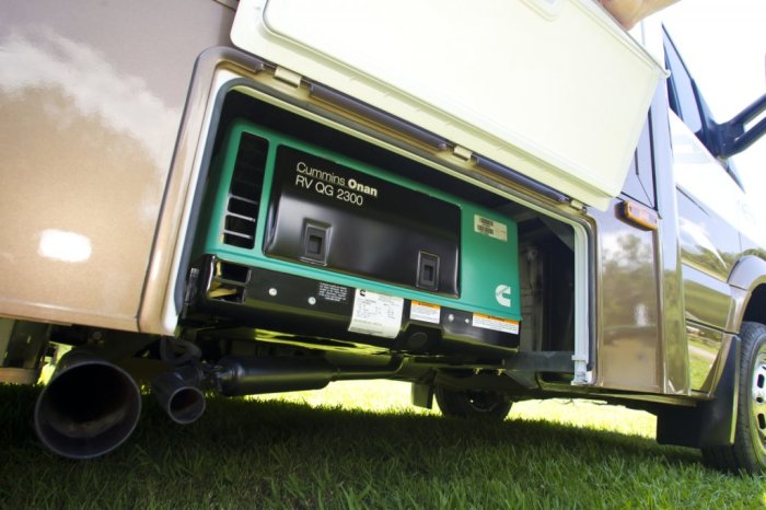 How to open generator compartment 2005 beaver santiam rv