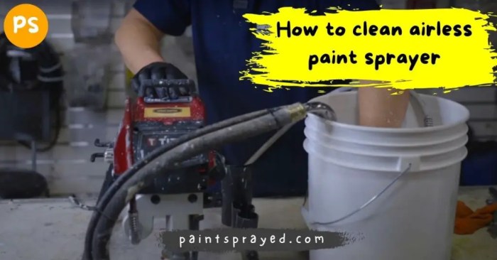 How to clean airless sprayer