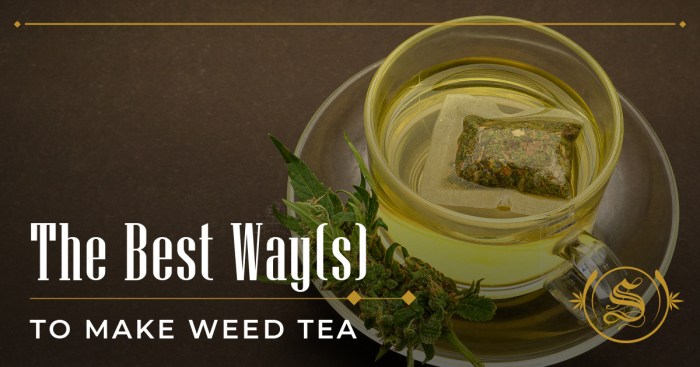 How to make thc tea from stems