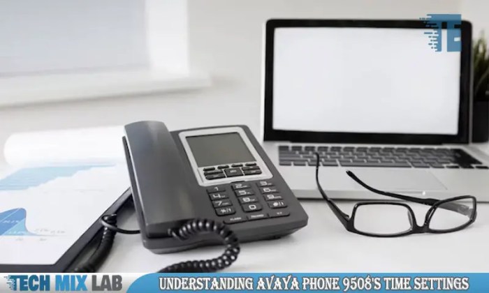 How to change the time on avaya phone