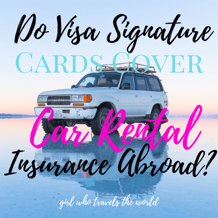 Insurance car rental credit card use ireland