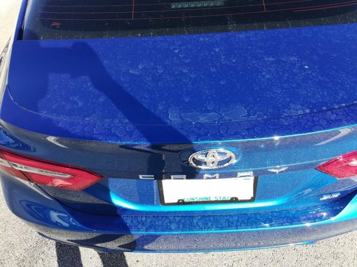 How to get rid of hard water stains on car
