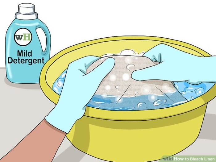 Linen bleach wikihow steps