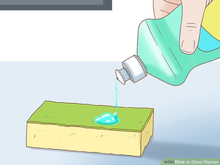 Stamps clean wikihow How to clean stamps