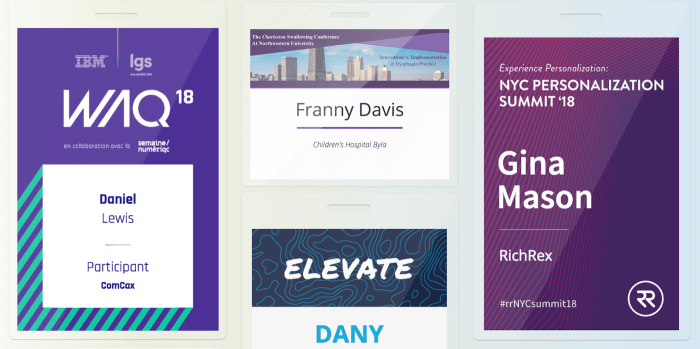 How to design a custom facebook badge for an event