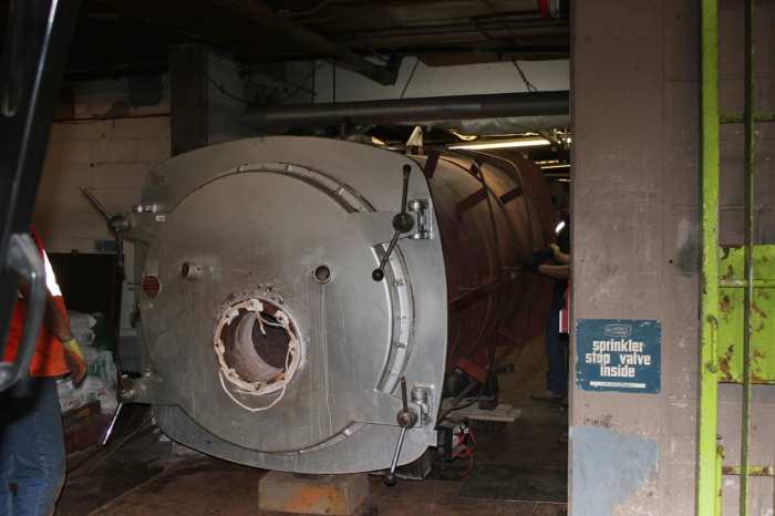How to flush a old cast iron gas boiler system