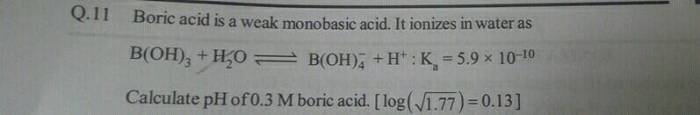 How to know if boric acid dissolved