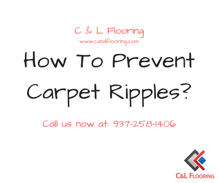 How to fix carpet ripples