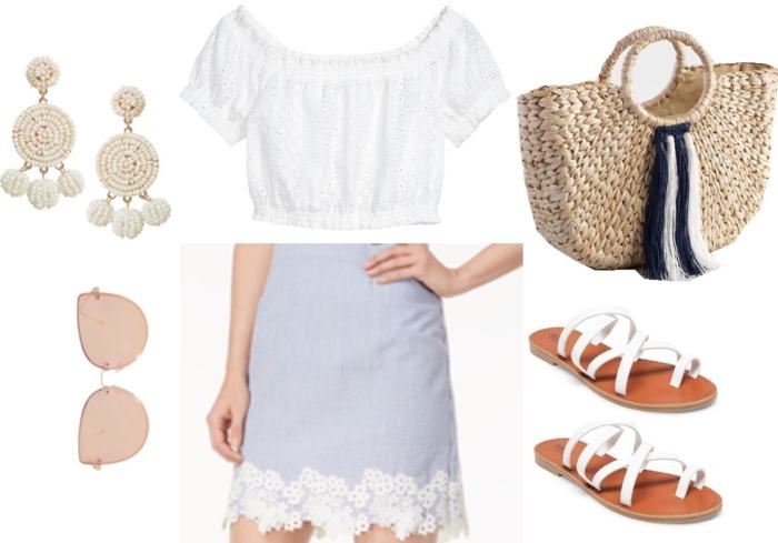 How to choose embroidered floral skirt