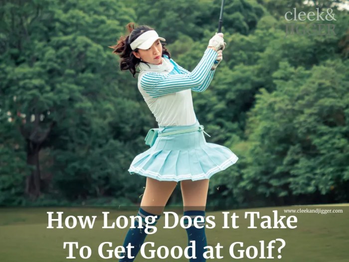 How long does it take to get good at golf
