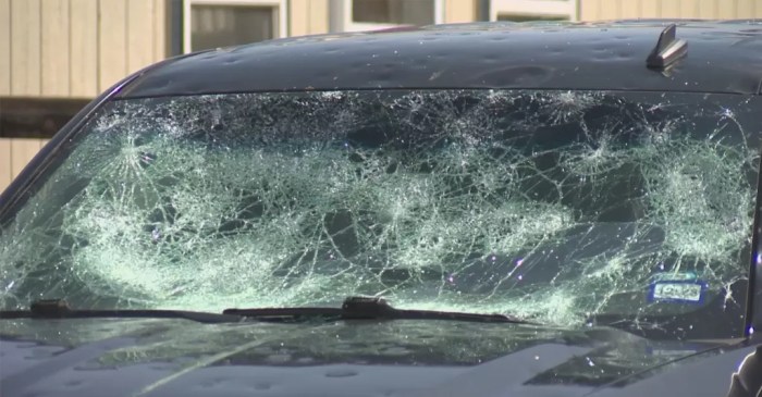 Average insurance payout for hail damage on car