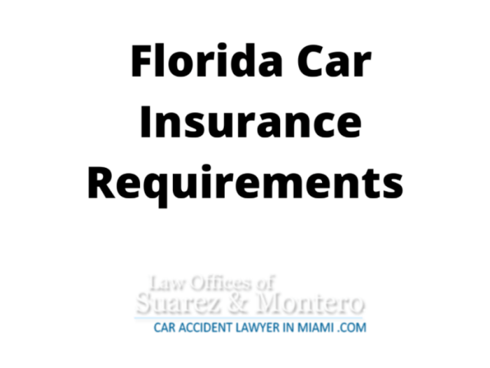 Leased car insurance requirements florida
