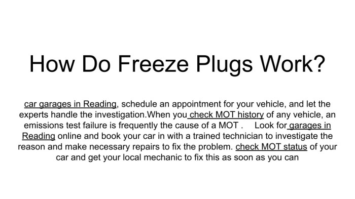 How to install freeze plugs