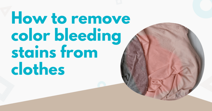 How to get color bleed out of clothes