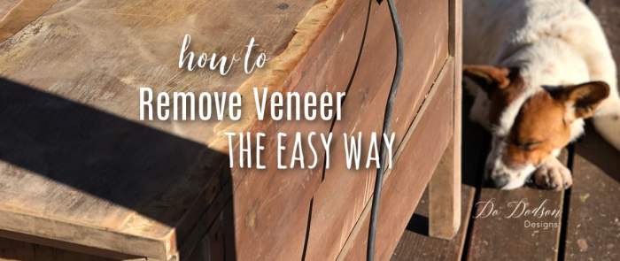 How to remove veneer