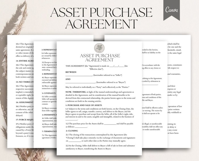 Asset purchase agreement how long to sale