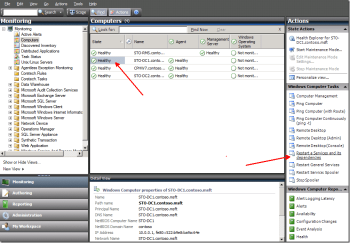 How to reboot the commserve job manager service