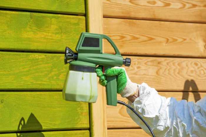 How to get rid of water paint after cleaning sprayer
