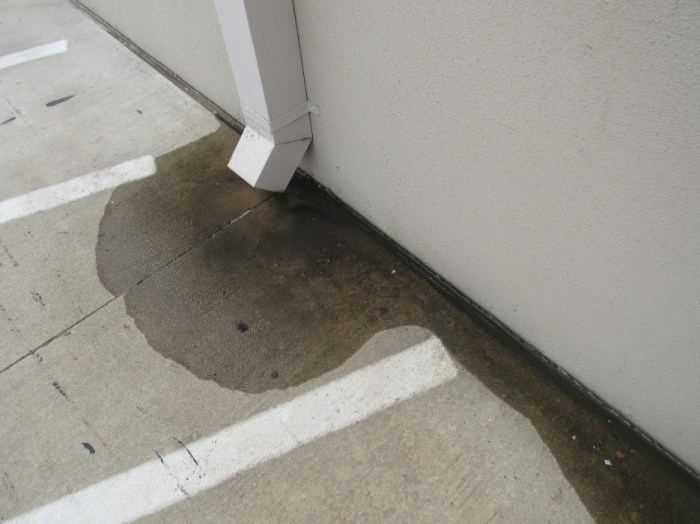 How to fix a void when concrete form is removed