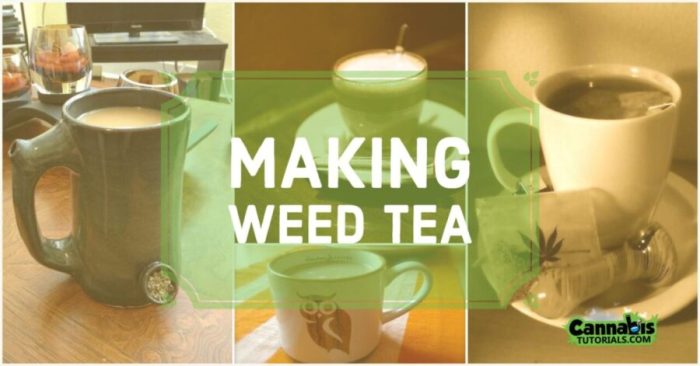 How to make weed tea from stems