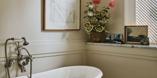 A clever and unusual solution for bathroom window privacy | House & Garden