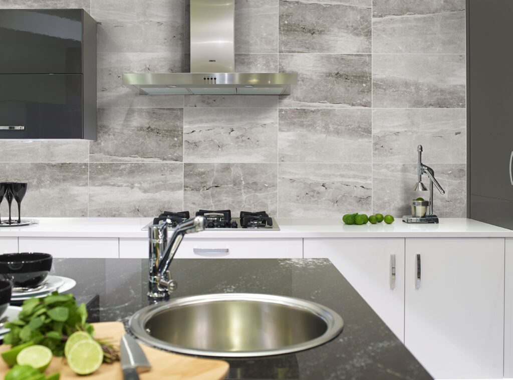 Leather Tile Kitchen Feature: A Luxurious & Unexpected Design Statement