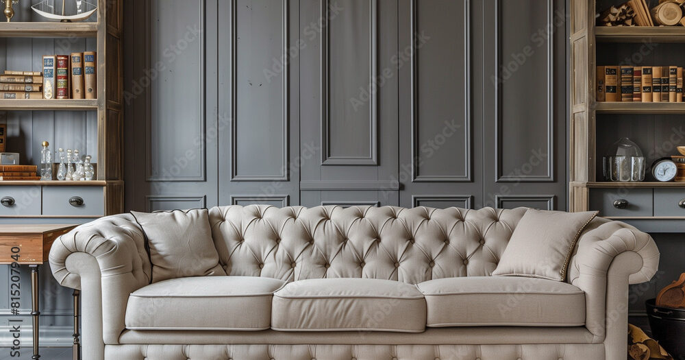 Timeless Elegance: Designing a Classic Living Room with a Tufted Sofa