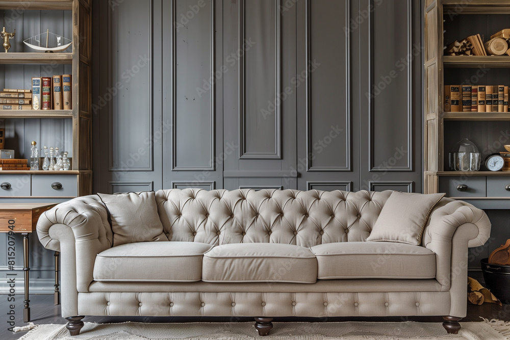 Timeless Elegance: Designing a Classic Living Room with a Tufted Sofa