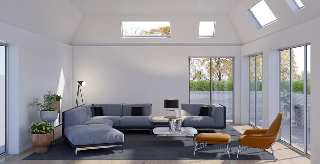 Bathed in Light: Transforming Your Living Room with Skylights for Natural Living