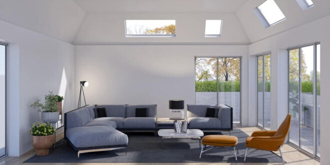 Bathed in Light: Transforming Your Living Room with Skylights for Natural Living